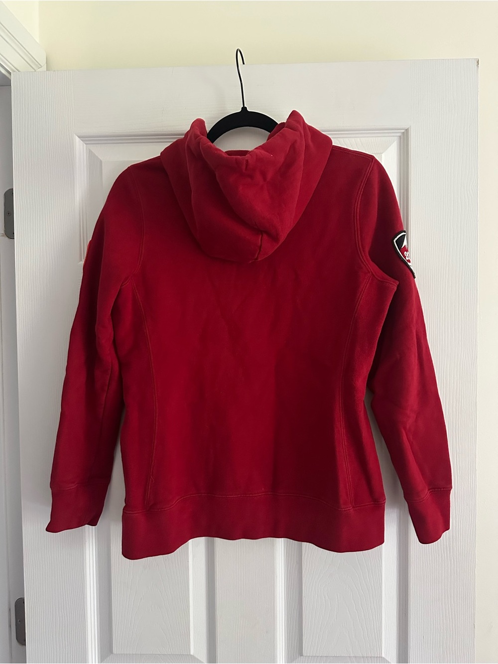 Size S Hudson’s Bay Women’s Vintage 2010 Canada Olympic Zip Hoodie Red Collectib - Picture 4 of 9